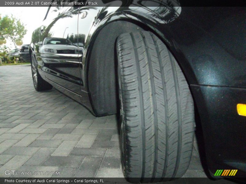 Brilliant Black / Black 2009 Audi A4 2.0T Cabriolet