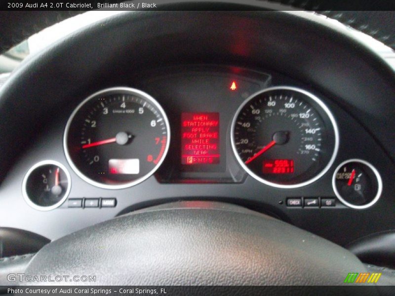 Brilliant Black / Black 2009 Audi A4 2.0T Cabriolet