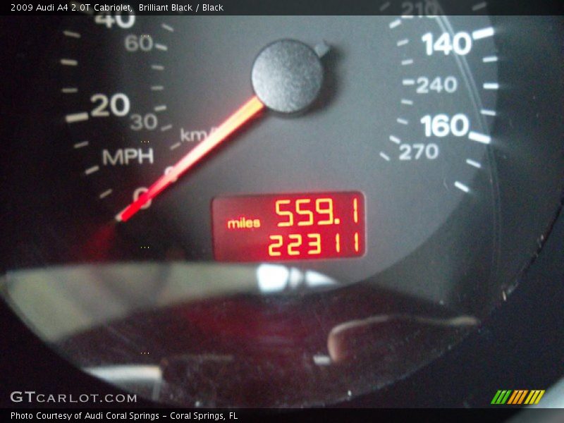 Brilliant Black / Black 2009 Audi A4 2.0T Cabriolet