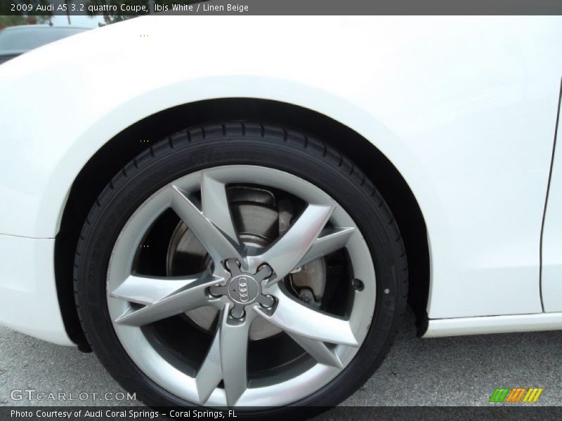 Ibis White / Linen Beige 2009 Audi A5 3.2 quattro Coupe