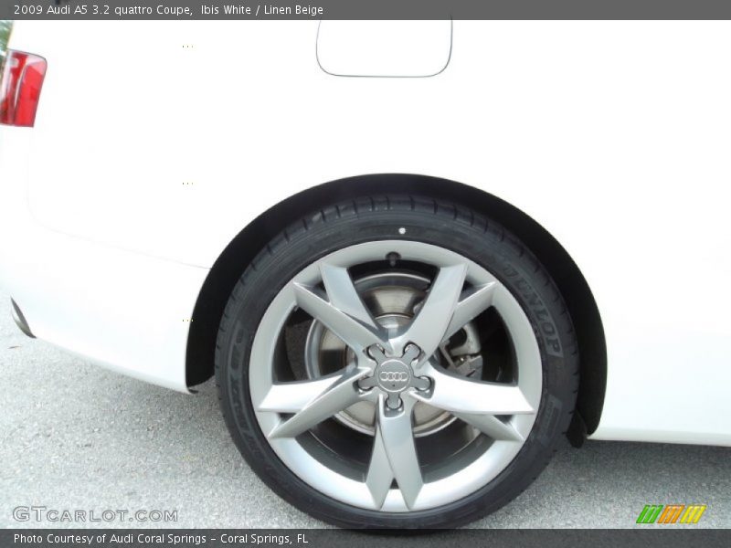 Ibis White / Linen Beige 2009 Audi A5 3.2 quattro Coupe