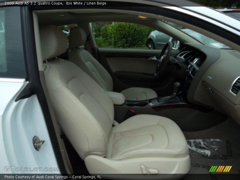 Ibis White / Linen Beige 2009 Audi A5 3.2 quattro Coupe