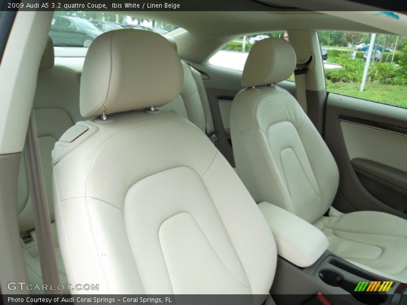 Ibis White / Linen Beige 2009 Audi A5 3.2 quattro Coupe