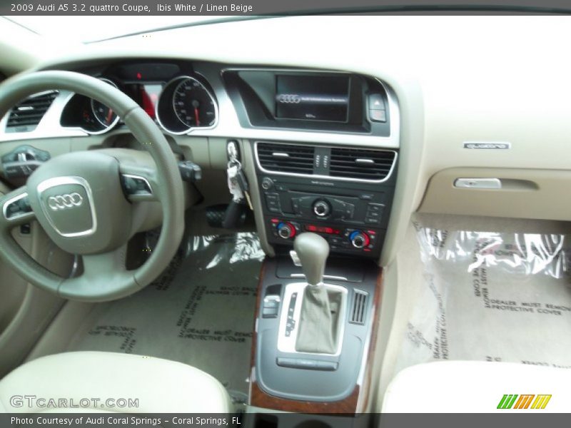 Ibis White / Linen Beige 2009 Audi A5 3.2 quattro Coupe