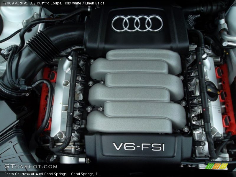 Ibis White / Linen Beige 2009 Audi A5 3.2 quattro Coupe