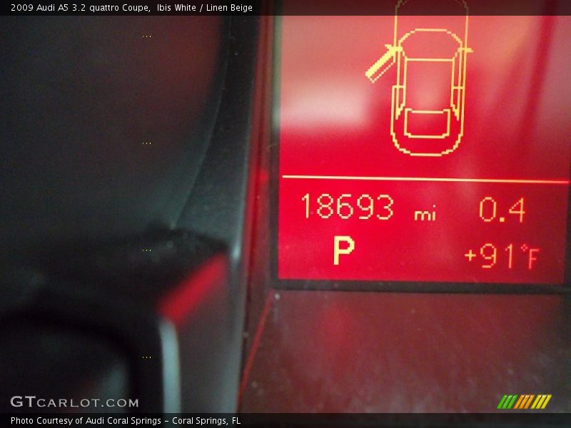 Ibis White / Linen Beige 2009 Audi A5 3.2 quattro Coupe