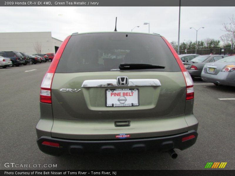 Green Tea Metallic / Ivory 2009 Honda CR-V EX 4WD