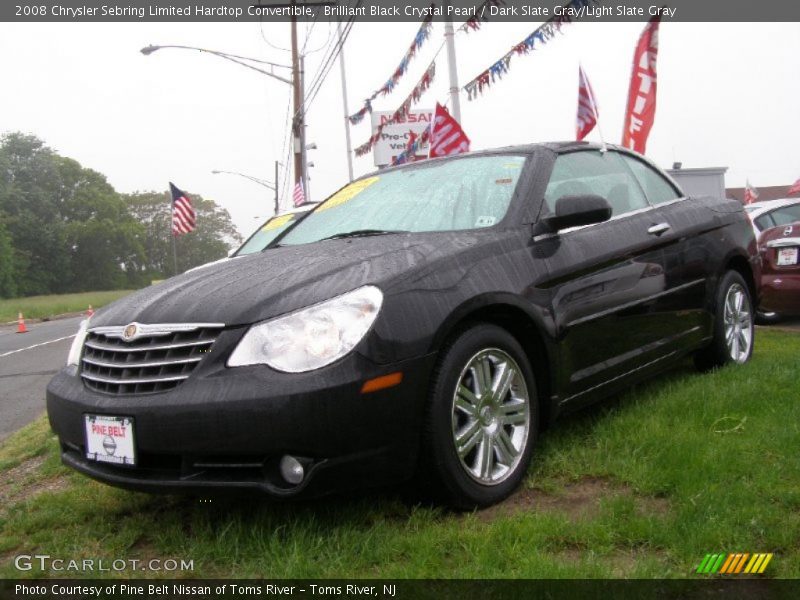 Brilliant Black Crystal Pearl / Dark Slate Gray/Light Slate Gray 2008 Chrysler Sebring Limited Hardtop Convertible
