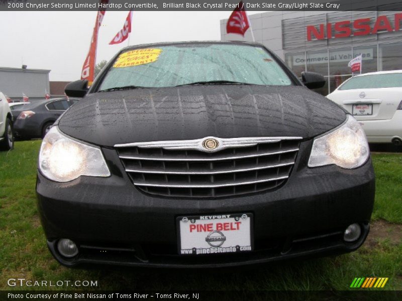 Brilliant Black Crystal Pearl / Dark Slate Gray/Light Slate Gray 2008 Chrysler Sebring Limited Hardtop Convertible
