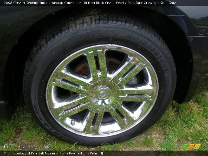 Brilliant Black Crystal Pearl / Dark Slate Gray/Light Slate Gray 2008 Chrysler Sebring Limited Hardtop Convertible