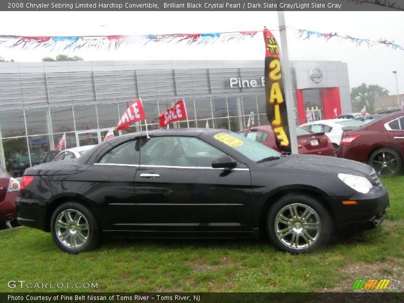 Brilliant Black Crystal Pearl / Dark Slate Gray/Light Slate Gray 2008 Chrysler Sebring Limited Hardtop Convertible