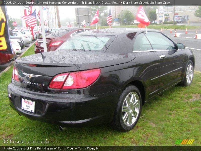 Brilliant Black Crystal Pearl / Dark Slate Gray/Light Slate Gray 2008 Chrysler Sebring Limited Hardtop Convertible