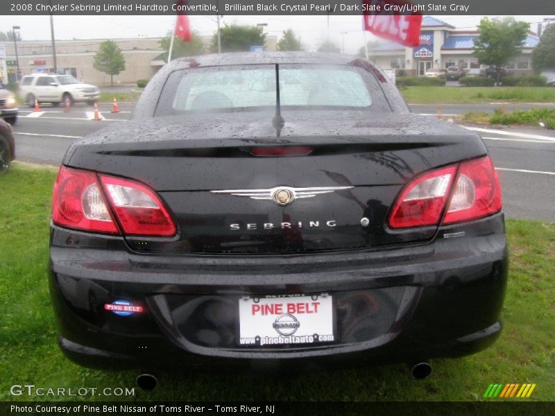 Brilliant Black Crystal Pearl / Dark Slate Gray/Light Slate Gray 2008 Chrysler Sebring Limited Hardtop Convertible