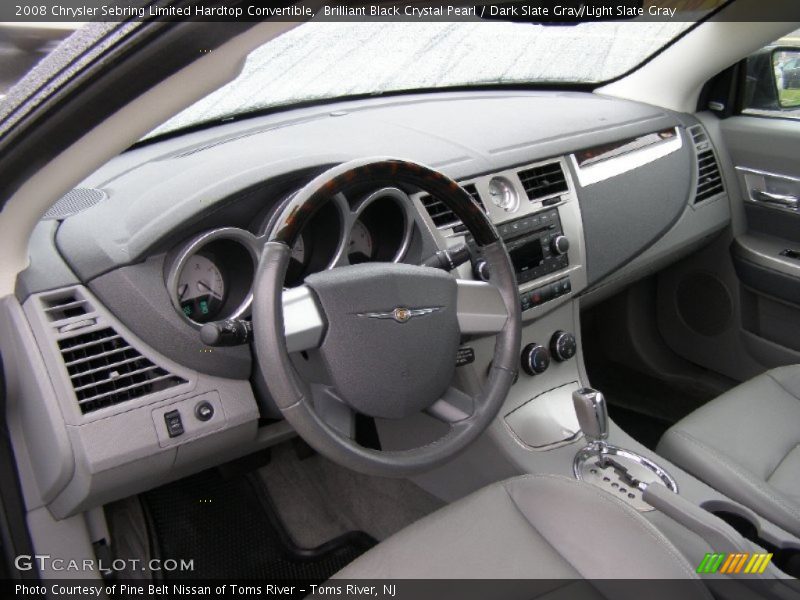 Brilliant Black Crystal Pearl / Dark Slate Gray/Light Slate Gray 2008 Chrysler Sebring Limited Hardtop Convertible