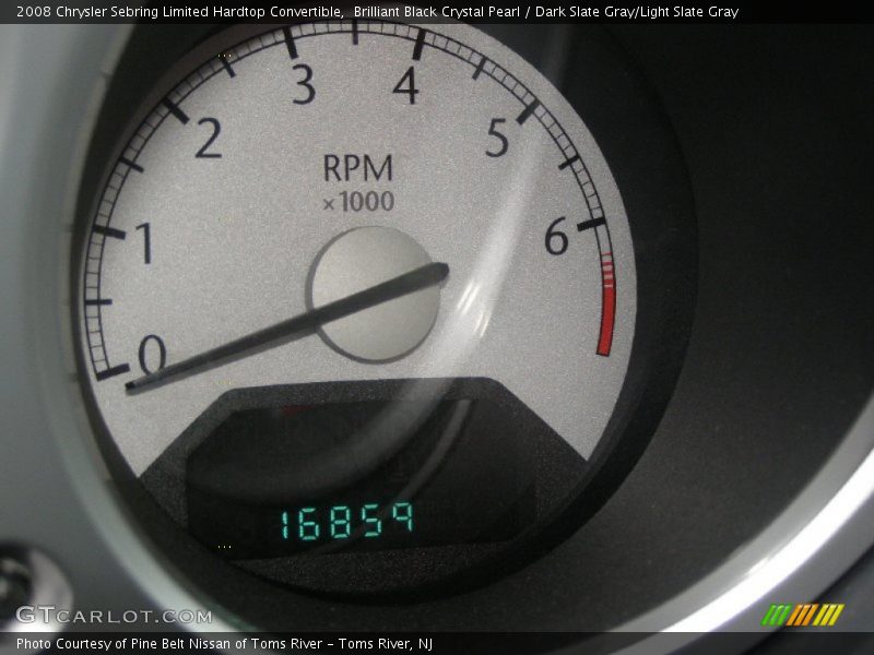 Brilliant Black Crystal Pearl / Dark Slate Gray/Light Slate Gray 2008 Chrysler Sebring Limited Hardtop Convertible