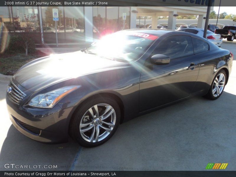 Blue Slate Metallic / Stone 2008 Infiniti G 37 Journey Coupe