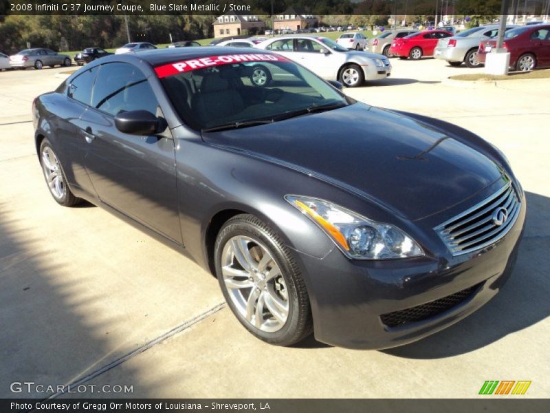 Blue Slate Metallic / Stone 2008 Infiniti G 37 Journey Coupe