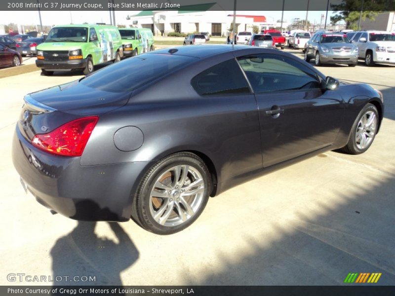 Blue Slate Metallic / Stone 2008 Infiniti G 37 Journey Coupe