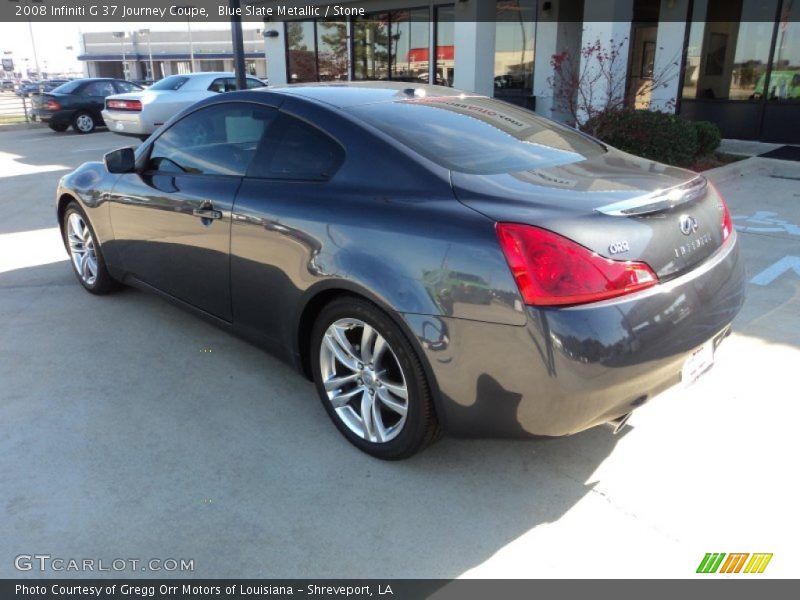 Blue Slate Metallic / Stone 2008 Infiniti G 37 Journey Coupe