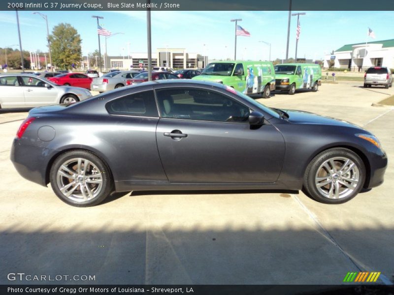 Blue Slate Metallic / Stone 2008 Infiniti G 37 Journey Coupe