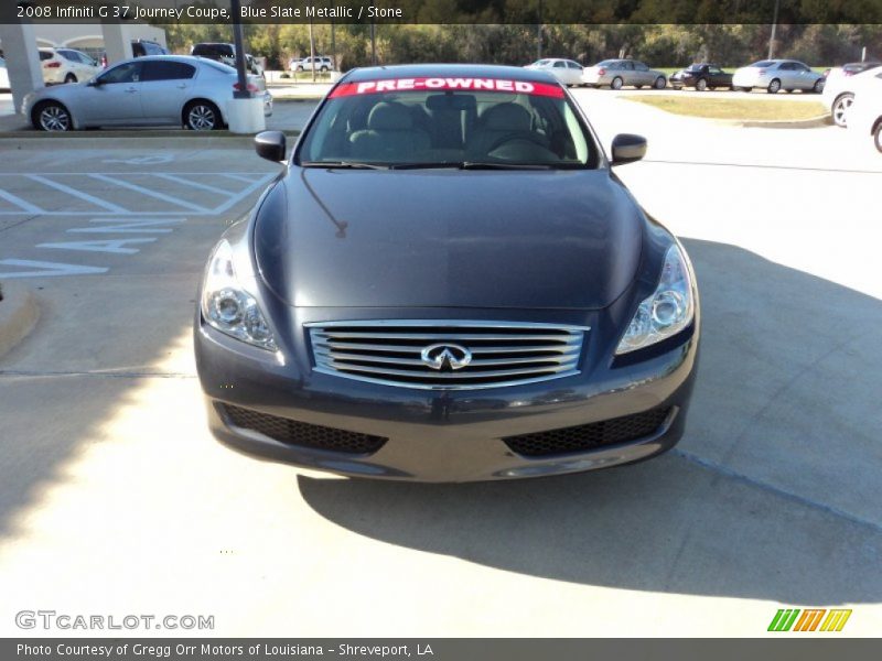 Blue Slate Metallic / Stone 2008 Infiniti G 37 Journey Coupe