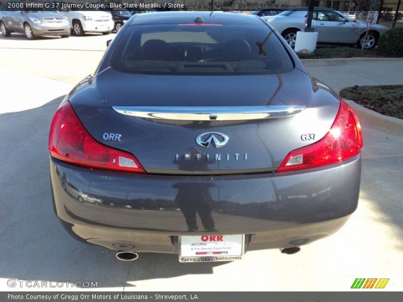 Blue Slate Metallic / Stone 2008 Infiniti G 37 Journey Coupe
