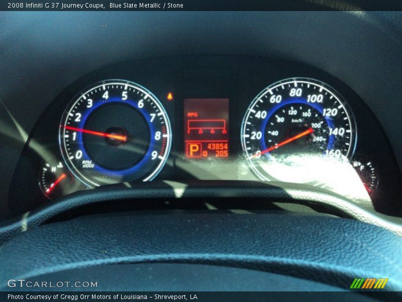 Blue Slate Metallic / Stone 2008 Infiniti G 37 Journey Coupe