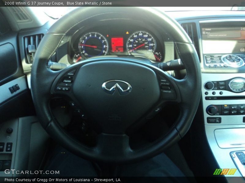 Blue Slate Metallic / Stone 2008 Infiniti G 37 Journey Coupe