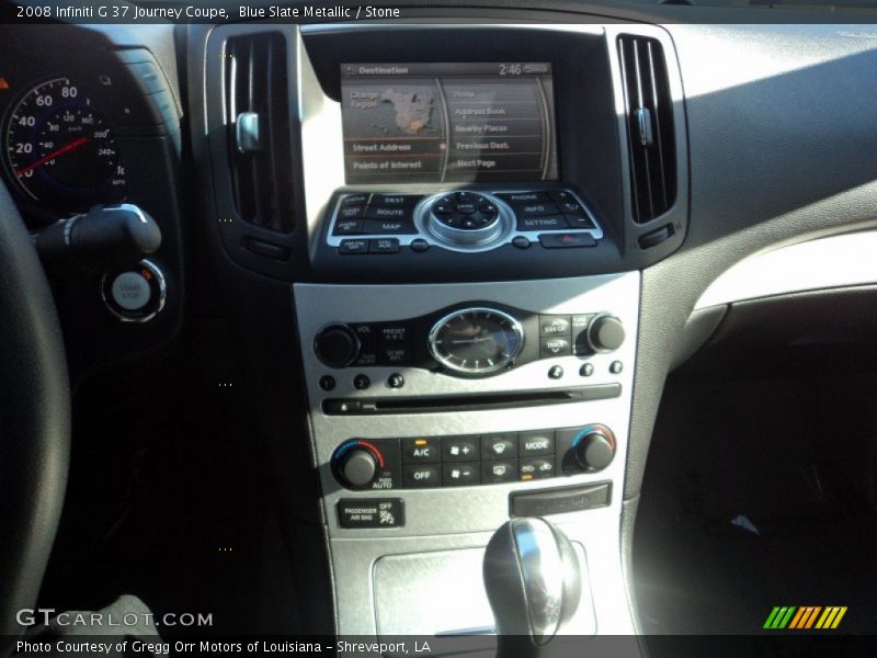 Blue Slate Metallic / Stone 2008 Infiniti G 37 Journey Coupe