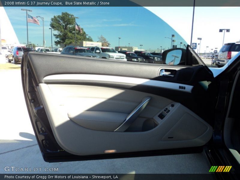 Blue Slate Metallic / Stone 2008 Infiniti G 37 Journey Coupe