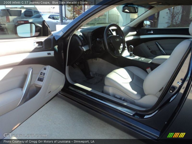 Blue Slate Metallic / Stone 2008 Infiniti G 37 Journey Coupe