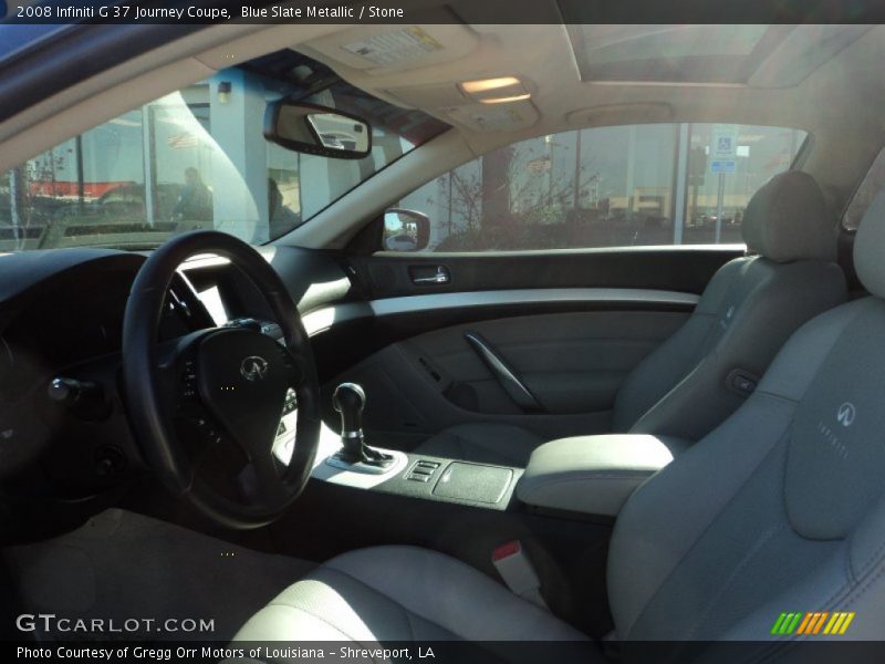 Blue Slate Metallic / Stone 2008 Infiniti G 37 Journey Coupe