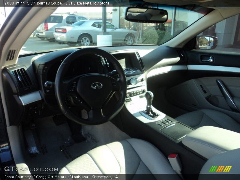 Blue Slate Metallic / Stone 2008 Infiniti G 37 Journey Coupe