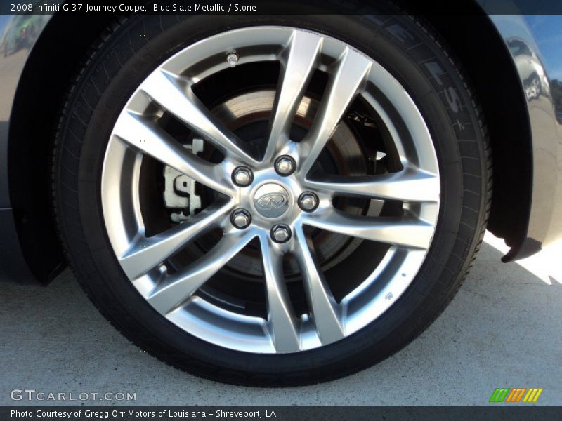 Blue Slate Metallic / Stone 2008 Infiniti G 37 Journey Coupe