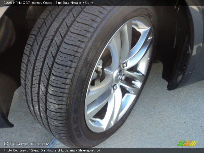 Blue Slate Metallic / Stone 2008 Infiniti G 37 Journey Coupe