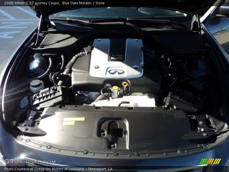 Blue Slate Metallic / Stone 2008 Infiniti G 37 Journey Coupe