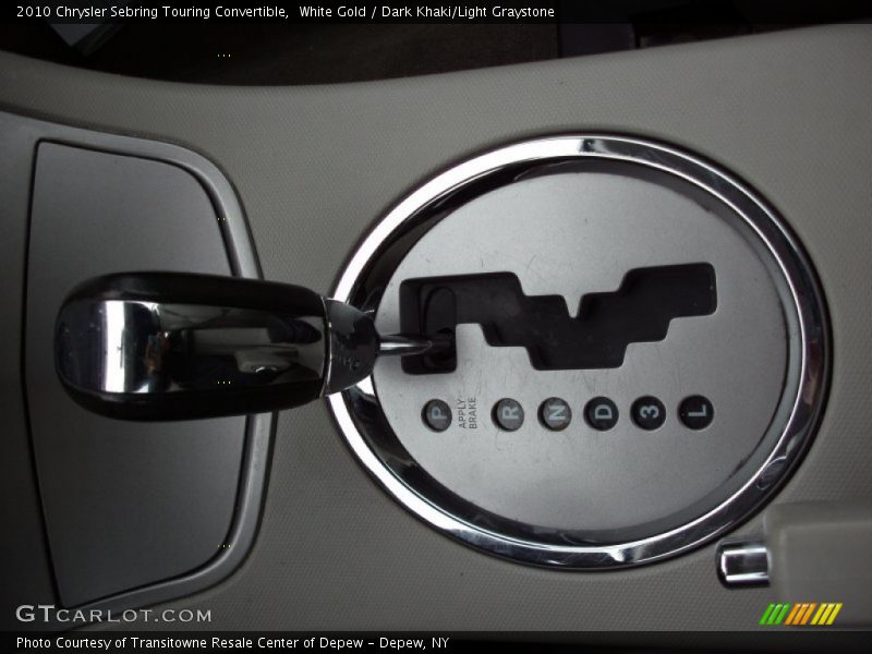 White Gold / Dark Khaki/Light Graystone 2010 Chrysler Sebring Touring Convertible