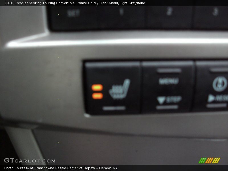White Gold / Dark Khaki/Light Graystone 2010 Chrysler Sebring Touring Convertible