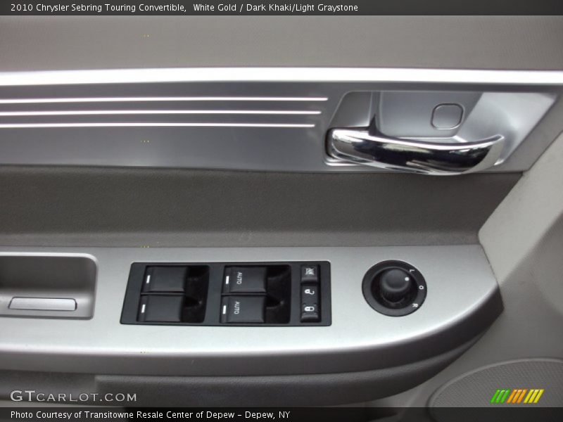 White Gold / Dark Khaki/Light Graystone 2010 Chrysler Sebring Touring Convertible