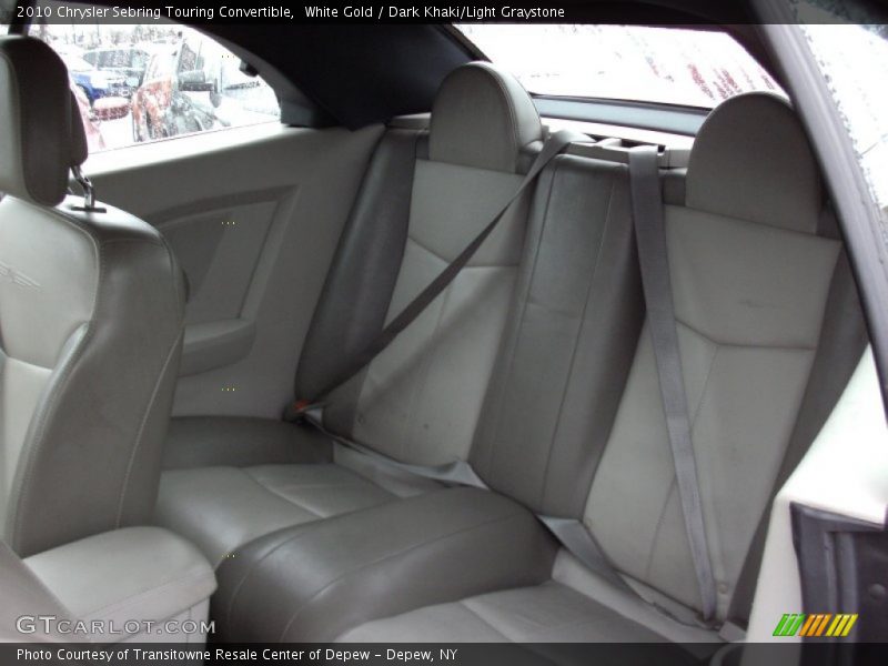 White Gold / Dark Khaki/Light Graystone 2010 Chrysler Sebring Touring Convertible