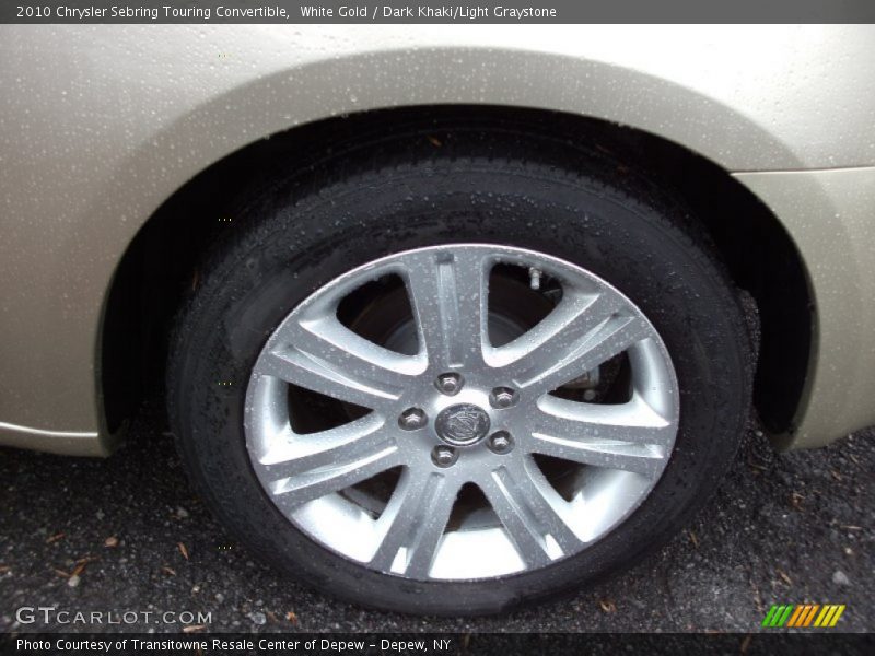 White Gold / Dark Khaki/Light Graystone 2010 Chrysler Sebring Touring Convertible