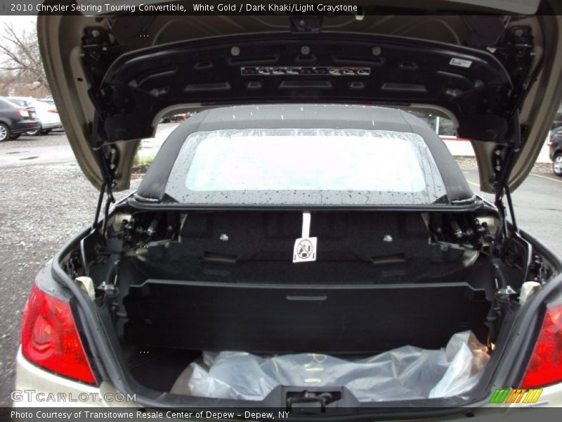 White Gold / Dark Khaki/Light Graystone 2010 Chrysler Sebring Touring Convertible