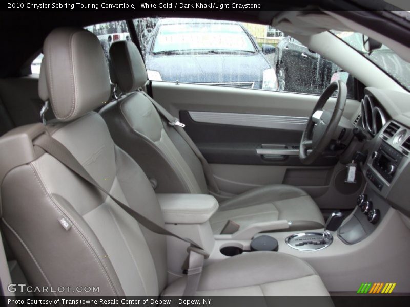White Gold / Dark Khaki/Light Graystone 2010 Chrysler Sebring Touring Convertible