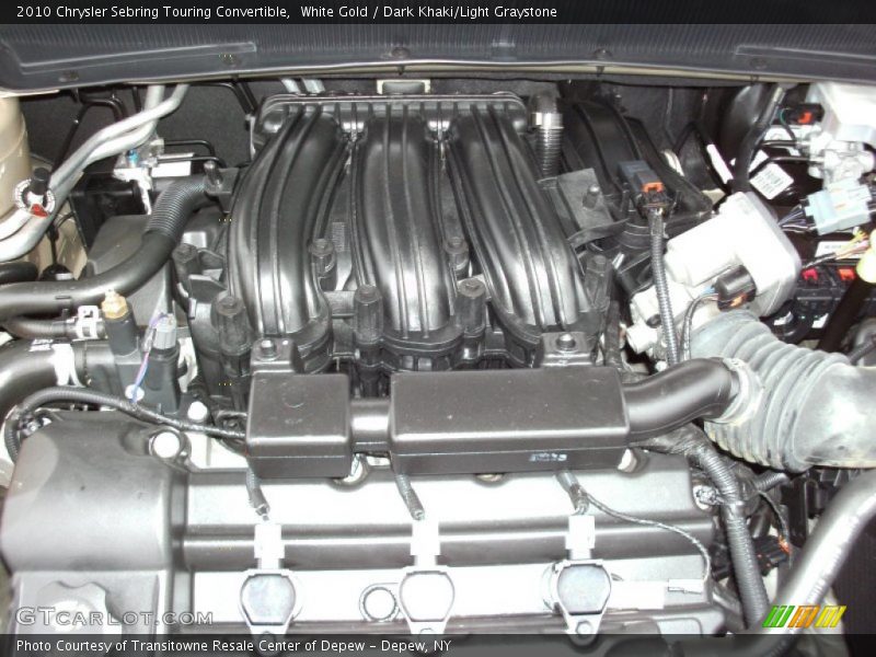 White Gold / Dark Khaki/Light Graystone 2010 Chrysler Sebring Touring Convertible