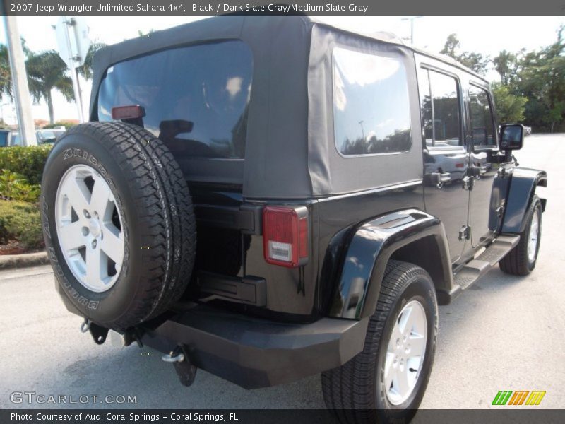 Black / Dark Slate Gray/Medium Slate Gray 2007 Jeep Wrangler Unlimited Sahara 4x4