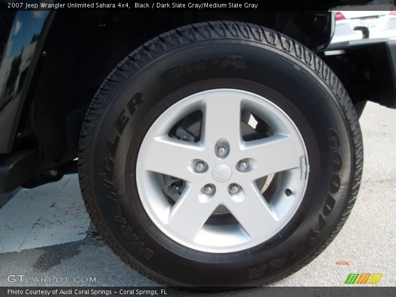 Black / Dark Slate Gray/Medium Slate Gray 2007 Jeep Wrangler Unlimited Sahara 4x4
