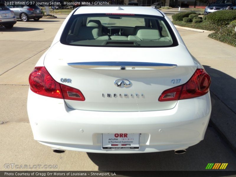 Moonlight White / Graphite 2012 Infiniti G 37 Journey Sedan