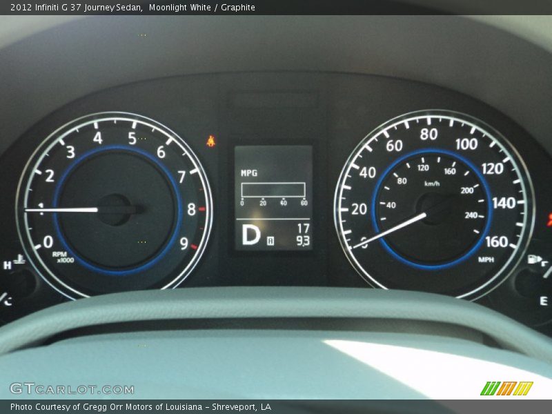Moonlight White / Graphite 2012 Infiniti G 37 Journey Sedan