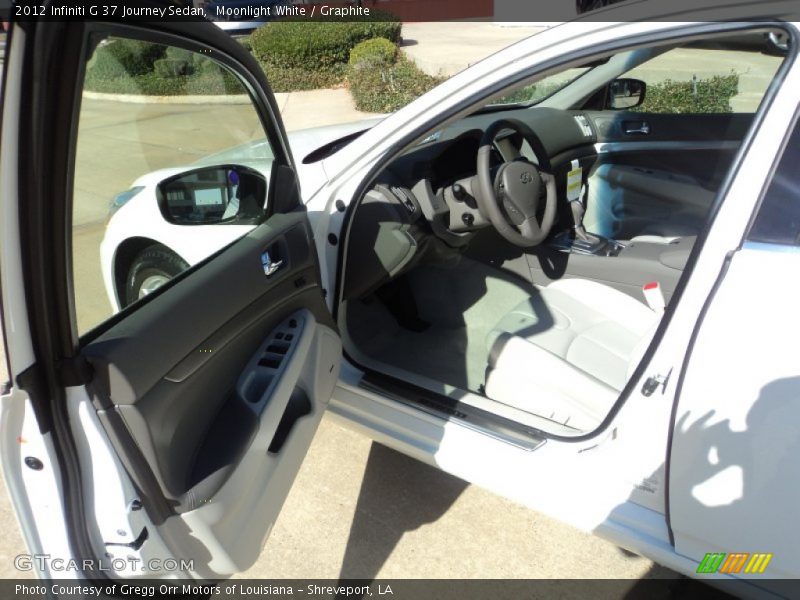 Moonlight White / Graphite 2012 Infiniti G 37 Journey Sedan