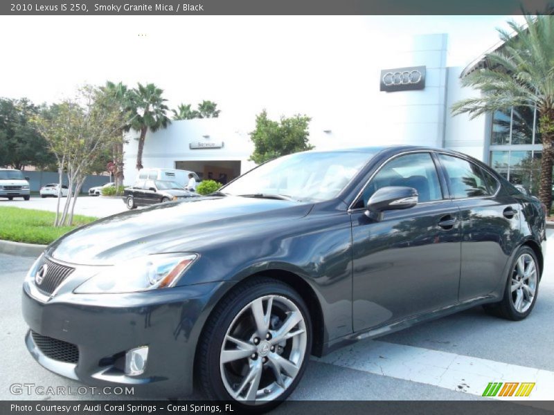 Smoky Granite Mica / Black 2010 Lexus IS 250